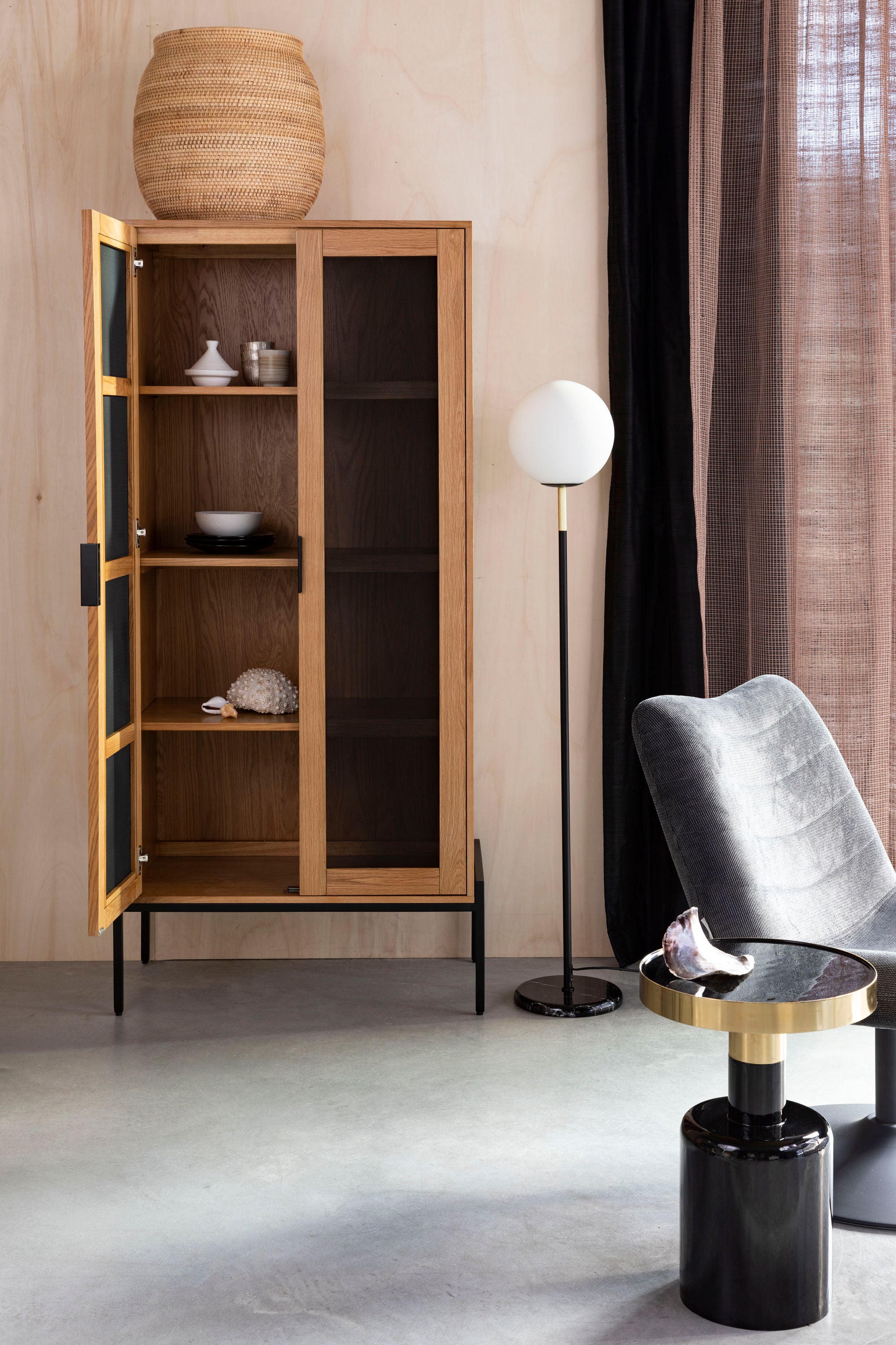 Zuiver Orion Black Marble Floor Lamp